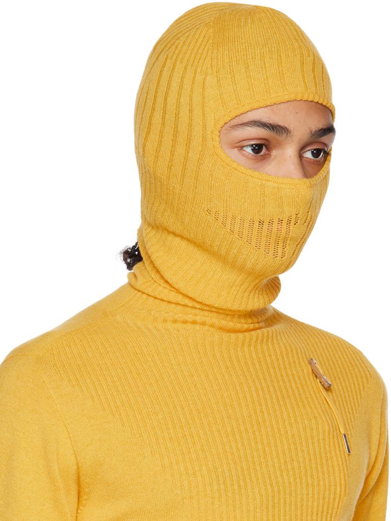 Boris Bidjan Saberi Yellow Seamless Balaclava