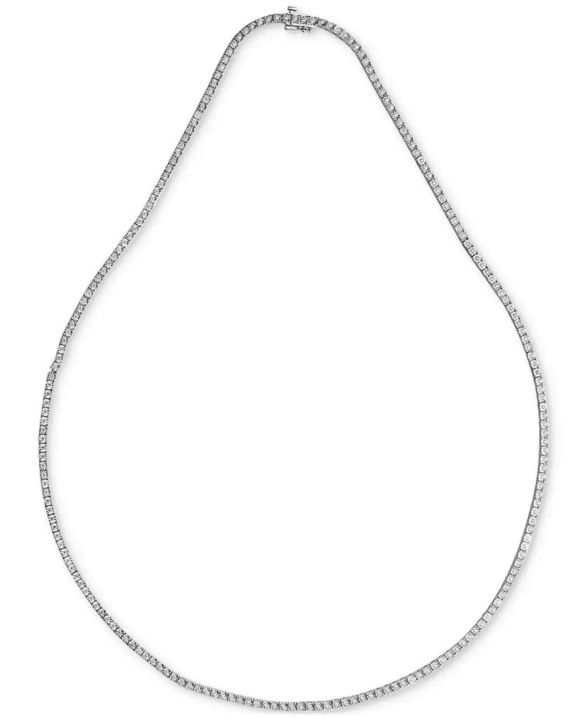 Macy's Men's Diamond 24" Tennis Necklace (2 ct. t.w.) in Sterling Silver 3