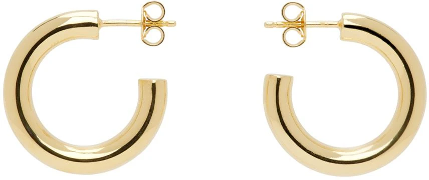 LEMAIRE Gold Small Classic Hoop Earrings 1