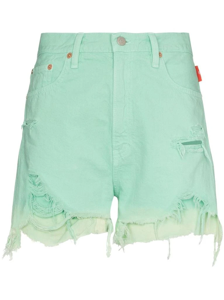 Denimist Nic ripped denim shorts - women 1