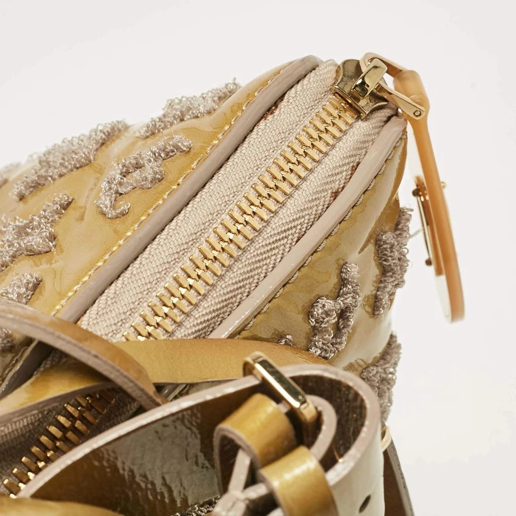 Louis Vuitton Louis Vuitton Gris Monogram Patent Leather Limited Edition Fascination Lockit Bag 8