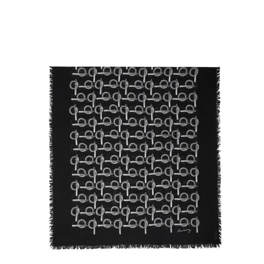 Burberry Skinny Reversible B Wool Scarf 1