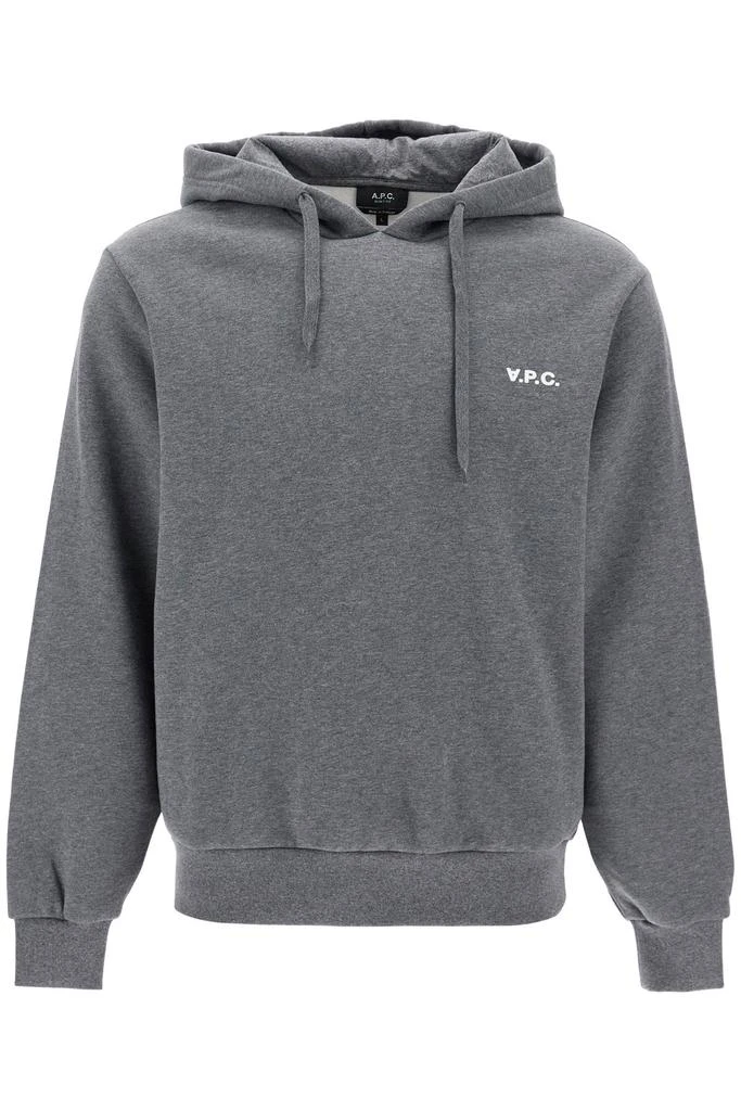 A.P.C. A.p.c. hooded sweatshirt with flocked 1