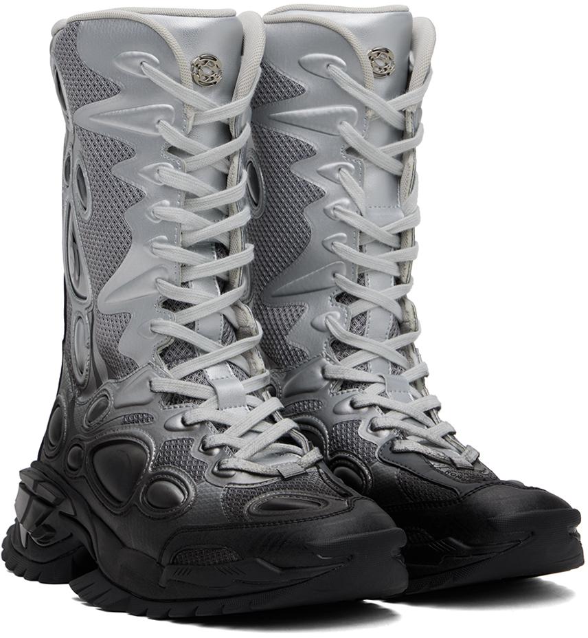 Rombaut Silver & Black Nucleo Boots - Boots - Free Shipping Rombaut Silver & Black Nucleo Boots - Boots - Free Shipping