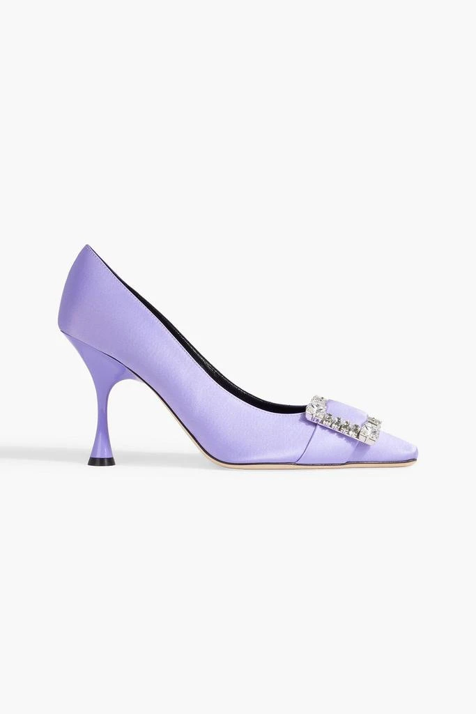 Sergio Rossi sr Twenty 90 embellished satin pumps 1