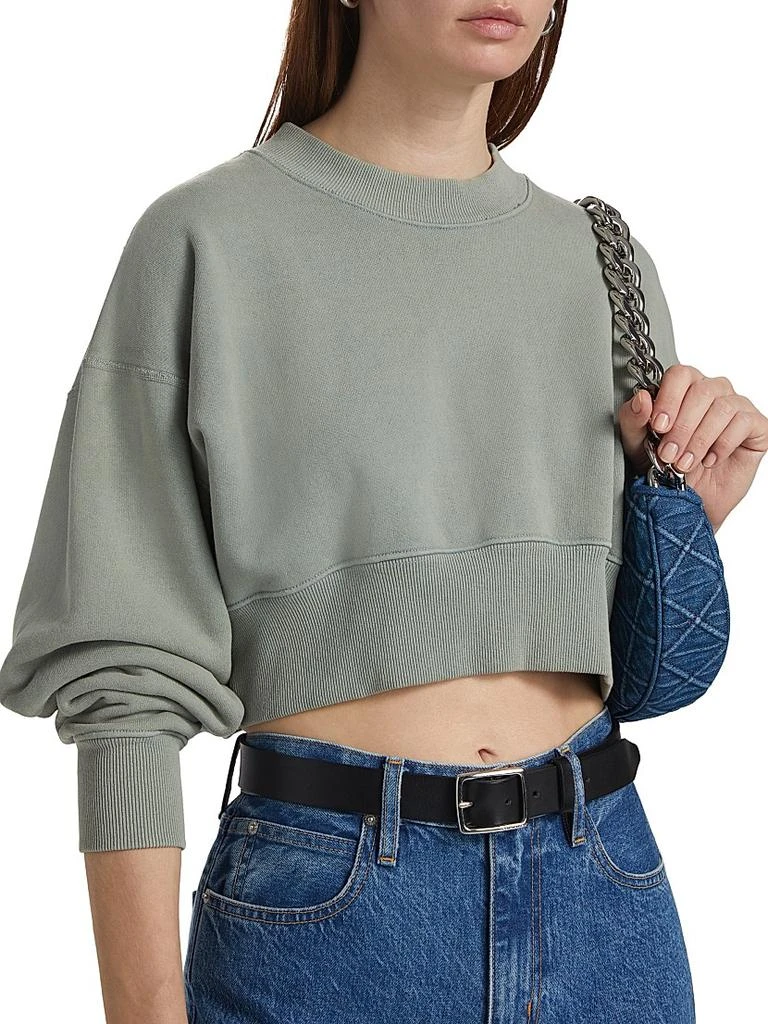 SLVRLAKE Cropped Cotton Sweatshirt 6