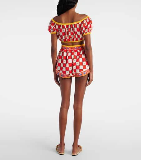 Dolce 
Gabbana Printed cotton shorts 3