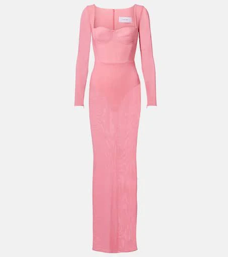 Alex Perry Semi-sheer mesh gown
