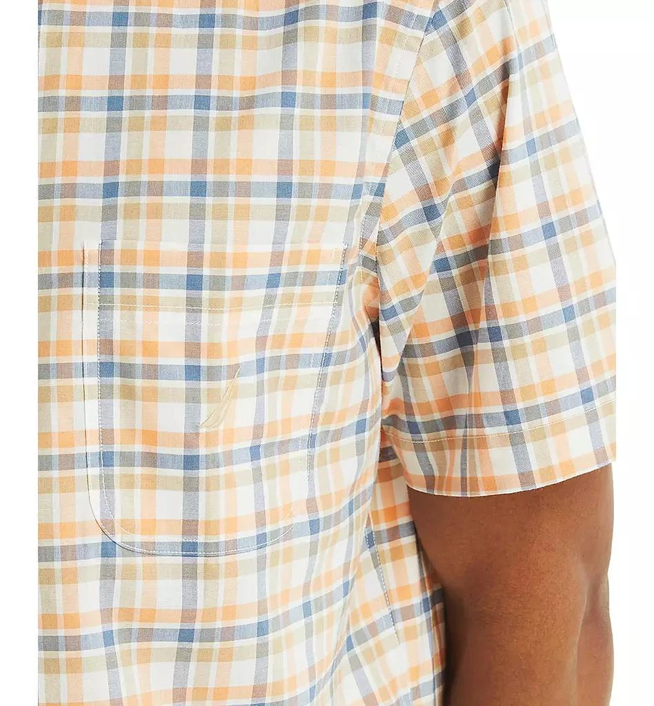 Nautica Men's Short Sleeve Button-Down Plaid Shirt 3