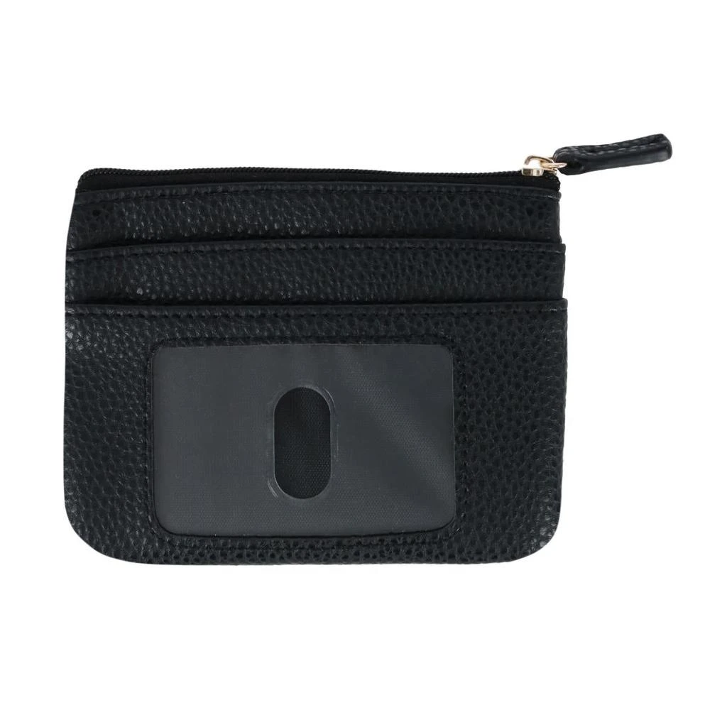 Buxton Women's Solid Color Vegan Leather Large ID Coin Case 1