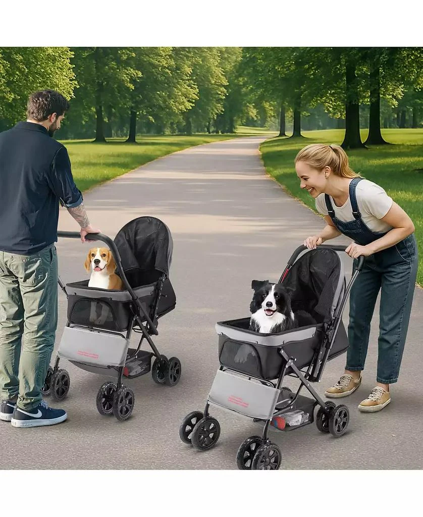 COZITO 4-Wheel Pet Stroller with Reversible Handle, Holds up to 44 lbs 2