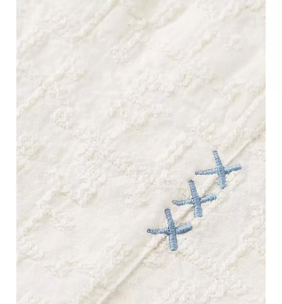 Scotch & Soda Men's Relaxed Fit Short Sleeve Cross Hatch Button-Front Camp Shirt 4