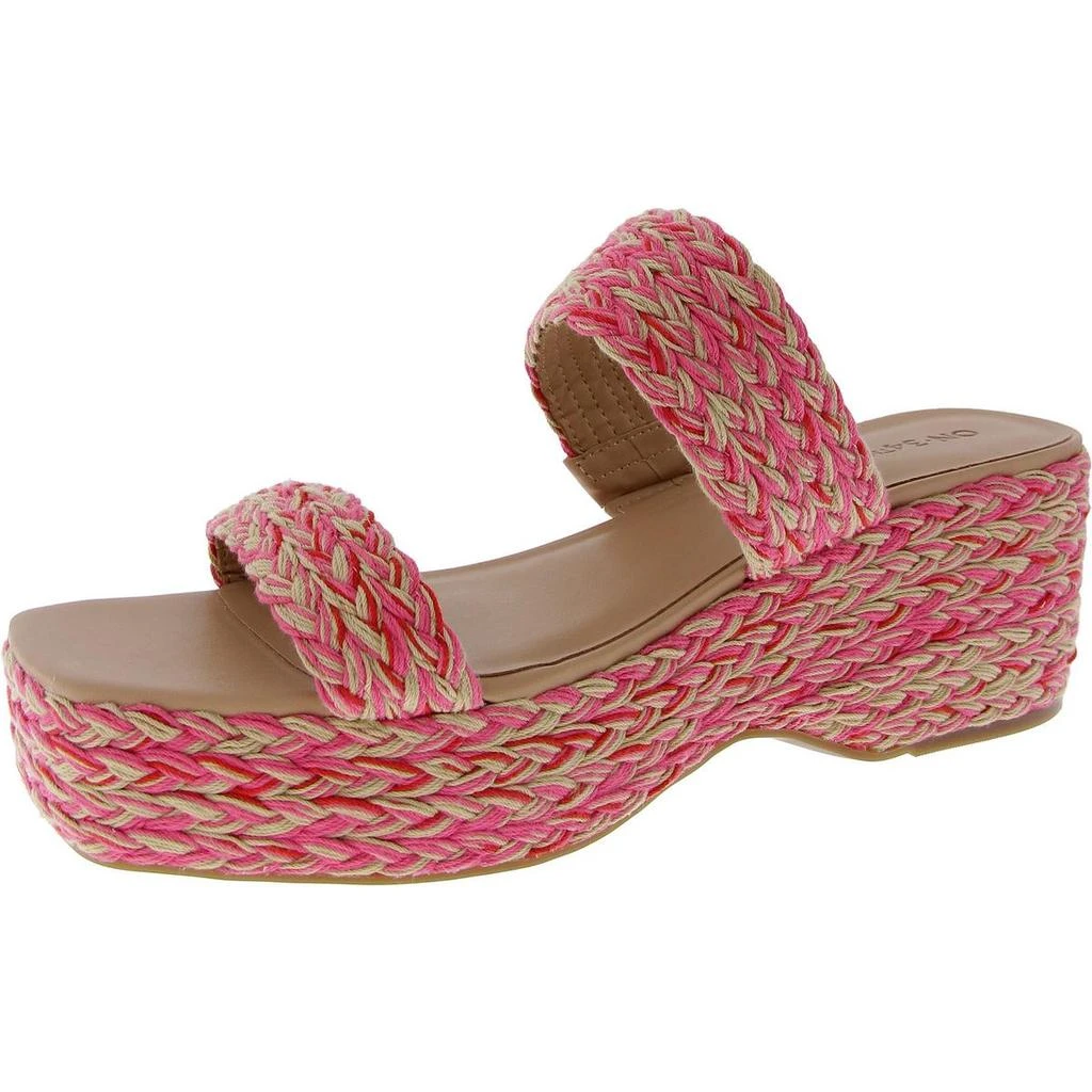 On 34th Norina Womens Slip-On Woven Platform Sandals 4