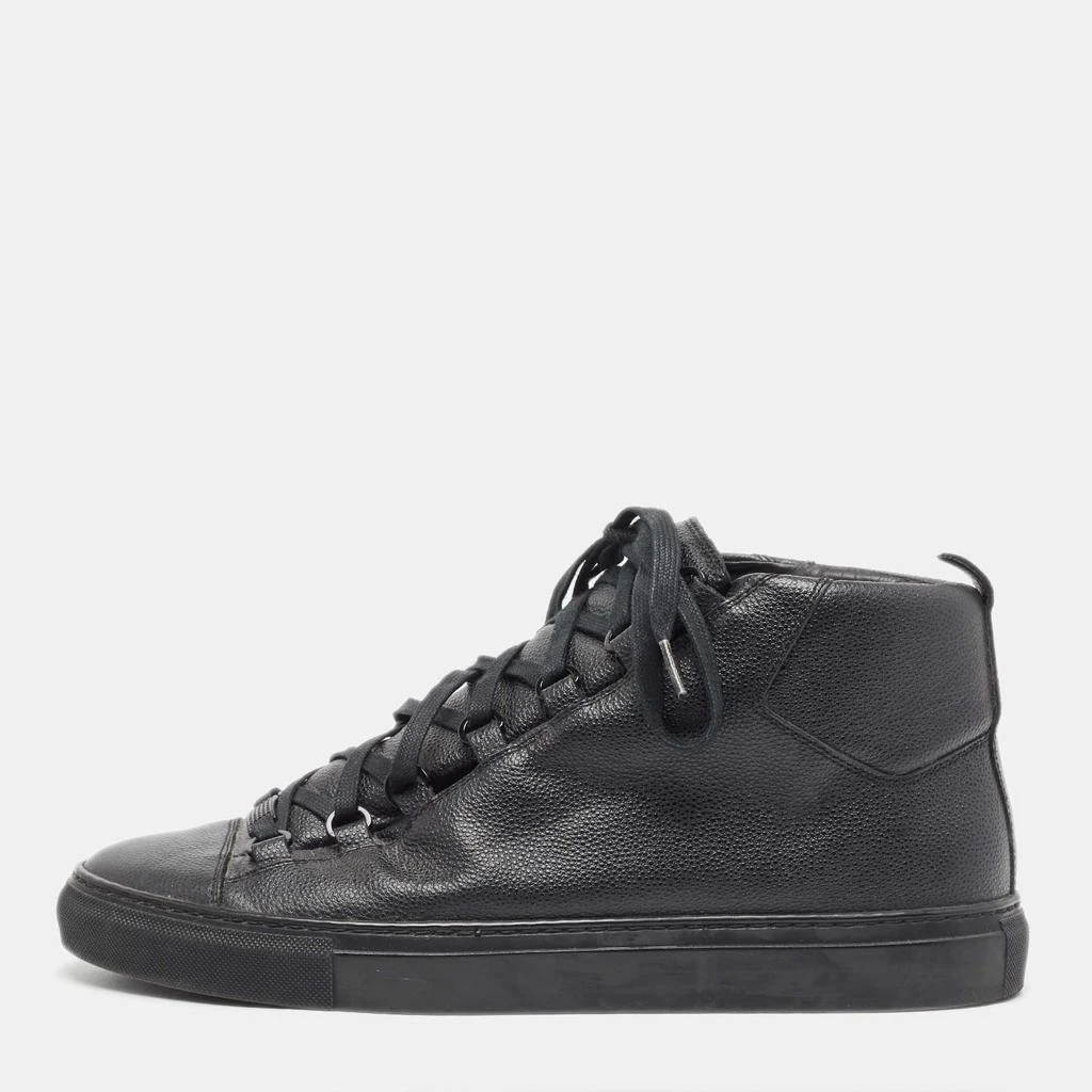 Balenciaga Balenciaga Black Leather Arena High Top Sneakers Size 43 1