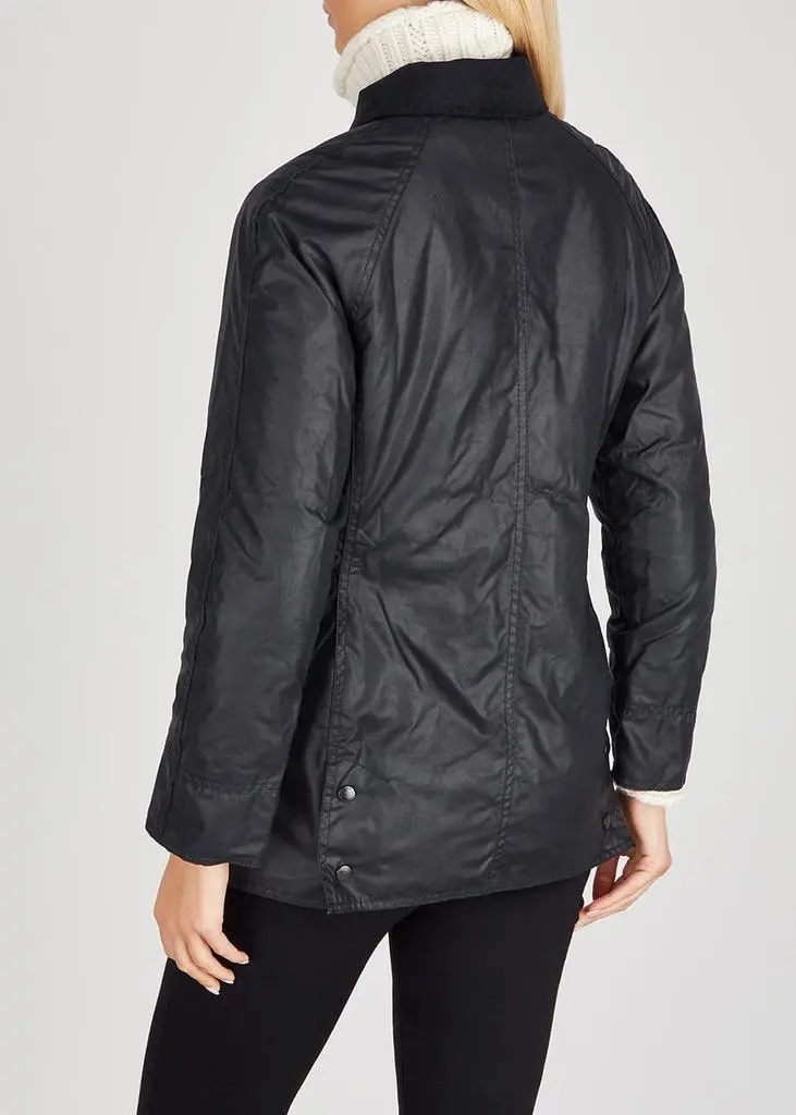 Barbour Beadnell navy waxed cotton jacket 3