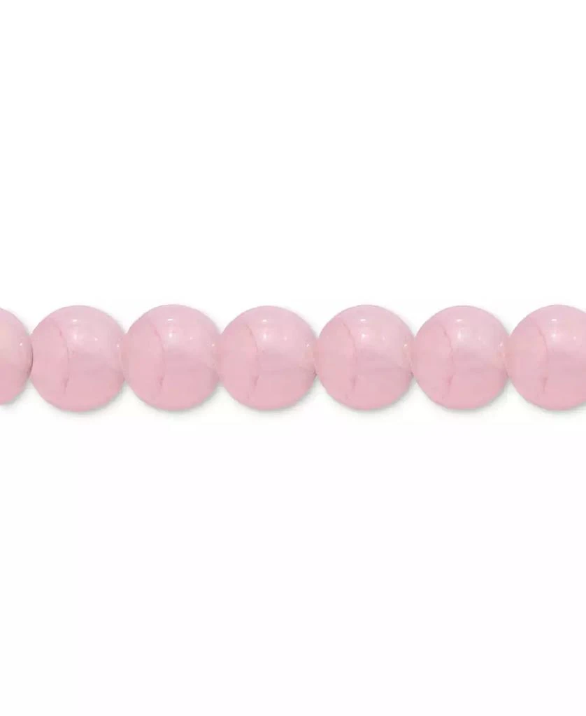 Giani Bernini Rose Quartz & Cubic Zirconia Heart Bead Stretch Bracelet in 18k Gold-Plated Sterling Silver 4