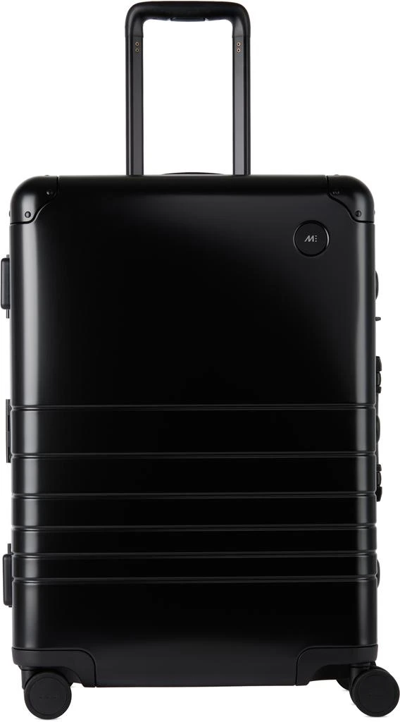 Monos Black Aluminum Check-In Medium Suitcase 4