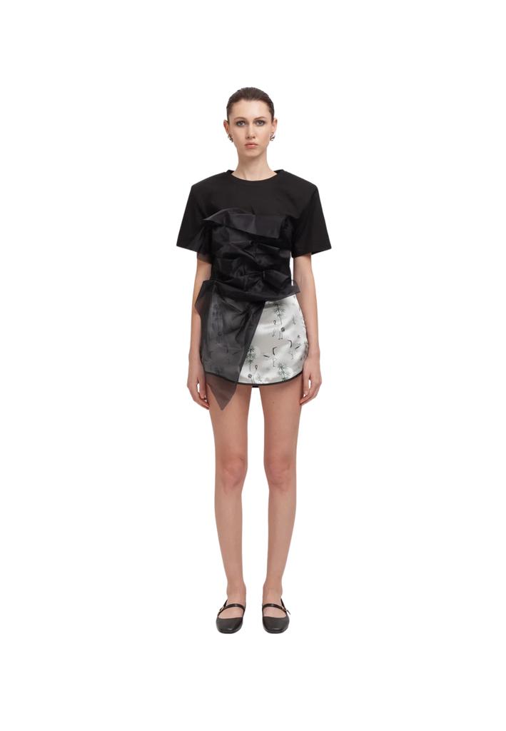 WEILI ZHENG T-shirt Woman Weili Zheng with organza
