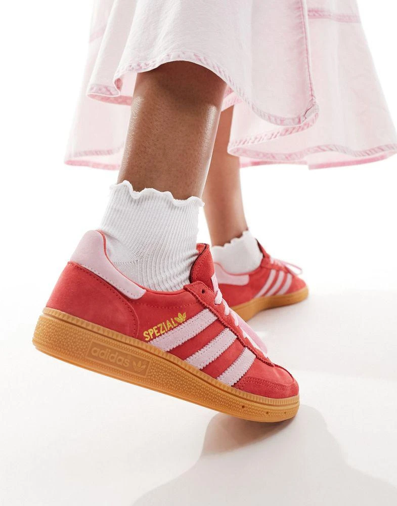 Adidas adidas Originals Handball Spezial trainers in red and pink 3