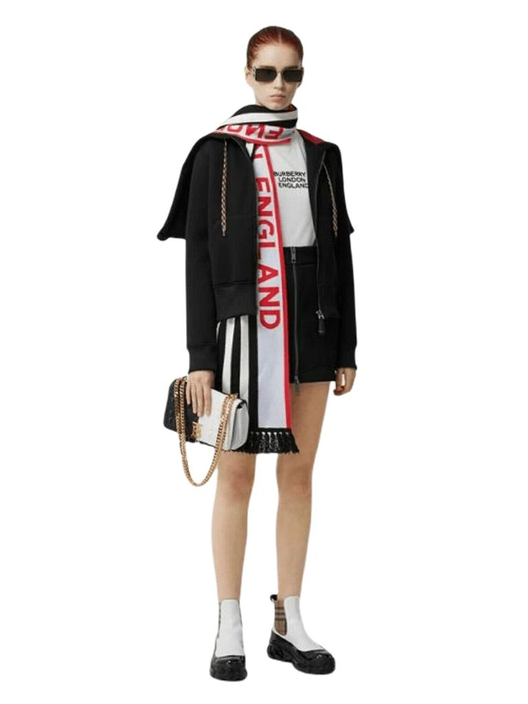 Burberry Women
s Blue/ Cashmere Long Scarf with Logo