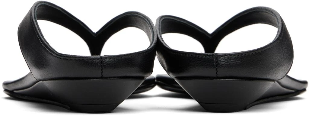 Loulou de Saison Black Coda Nappa Leather Sandals 2