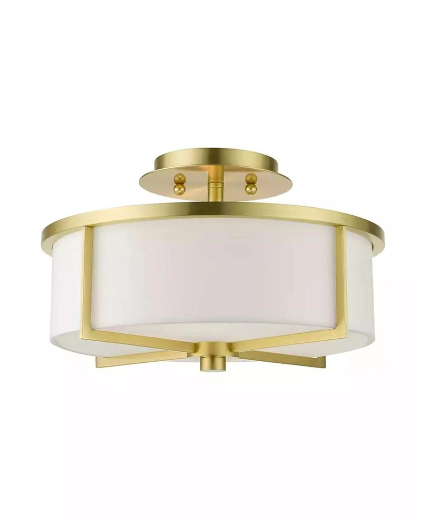 Livex Wesley 2 Lights Semi Flush