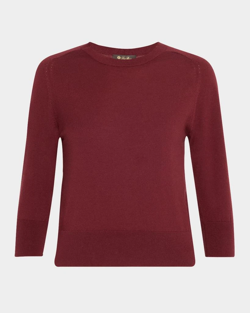 Loro Piana Girocollo Manica Neo Piuma Cashmere Sweater 1