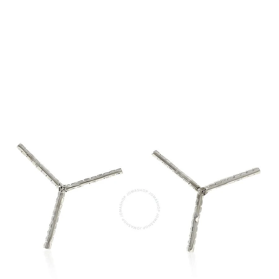 Y/Project Silver Rhinestone Y Embellished Earrings 3