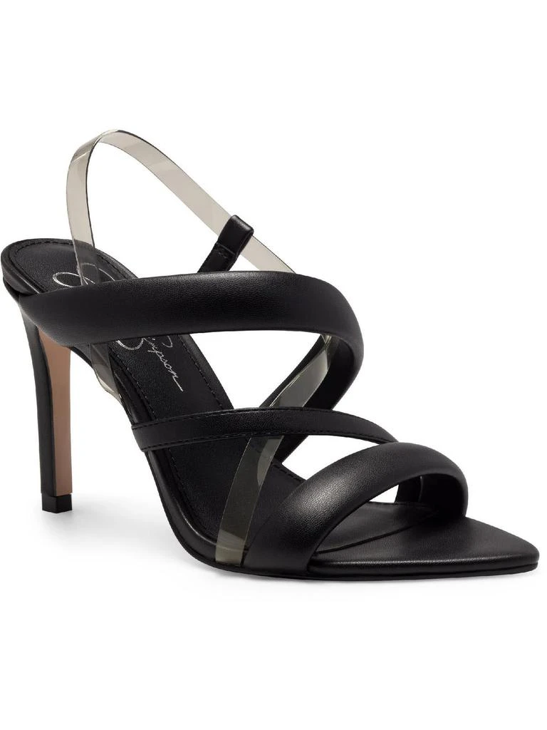 Jessica Simpson Krissta  Womens Faux Leather Pointed Toe Heels 4
