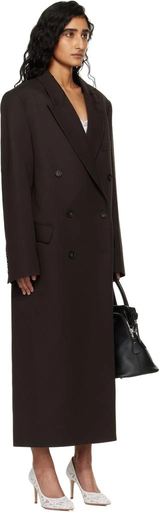 The Frankie Shop Brown Jane Long Coat 2