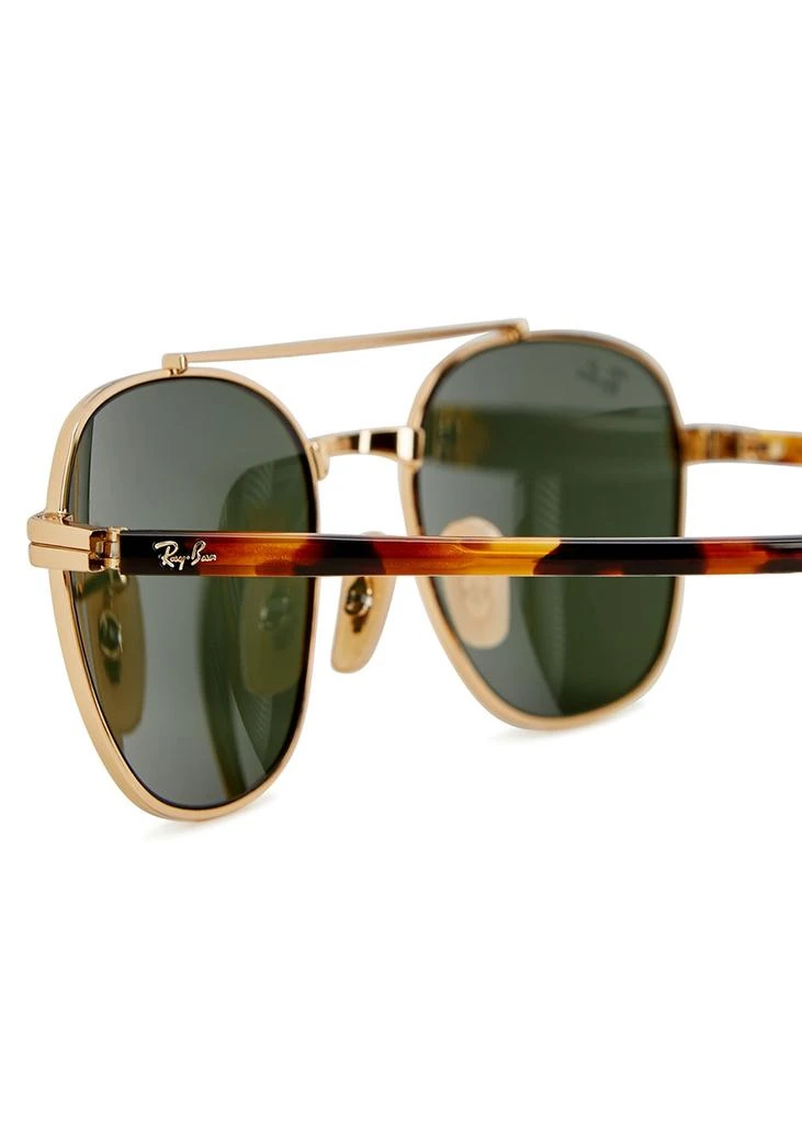 Ray-Ban Gold-tone aviator-style sunglasses 3