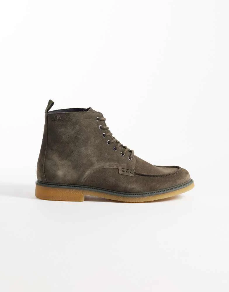 Hugo Boss Suede Chelsea boots with signature stripe - Boots  display picture 3