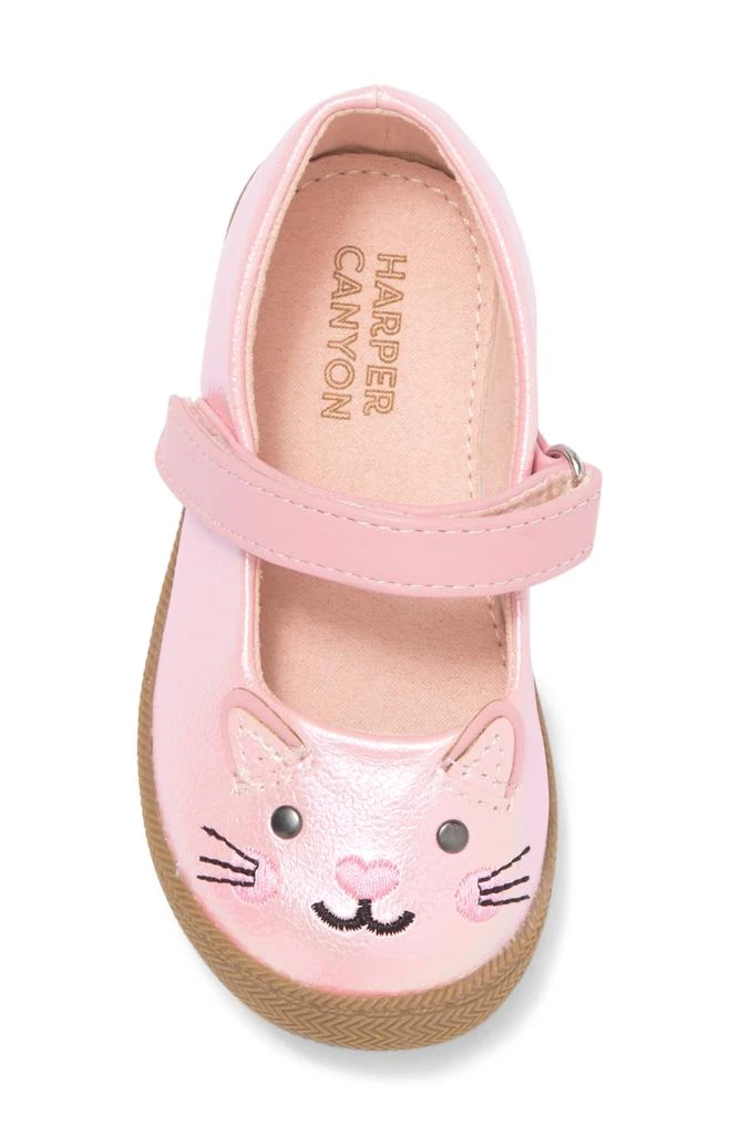 Harper Canyon Kids' Kitty Cat Mary Jane Flat 4