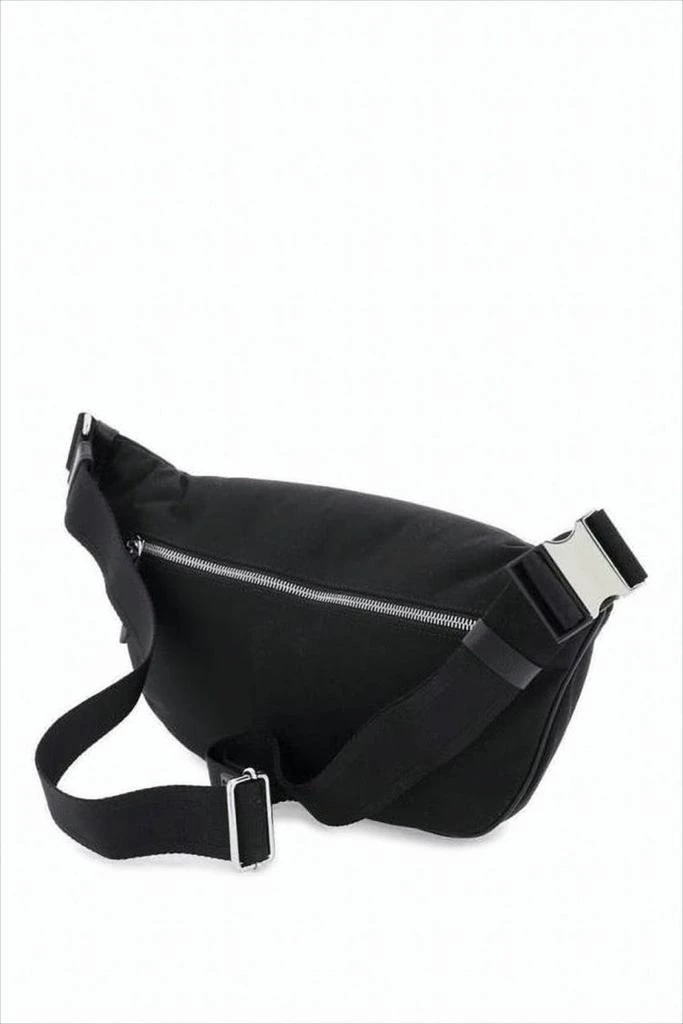 MAISON MARGIELA Sleek Black Belt Bag With Adjustable Strap And Front Zip Pocket 2