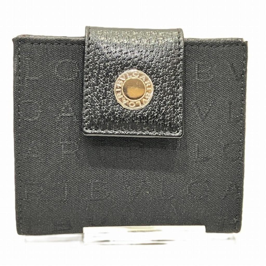 BVLGARI Canvas Leather Wallet (Bi-Fold) (Pre-Owned)