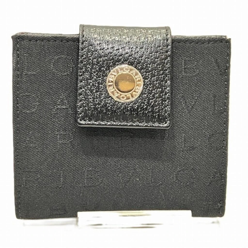 BVLGARI Canvas Leather Wallet (Bi-Fold) (Pre-Owned) 1