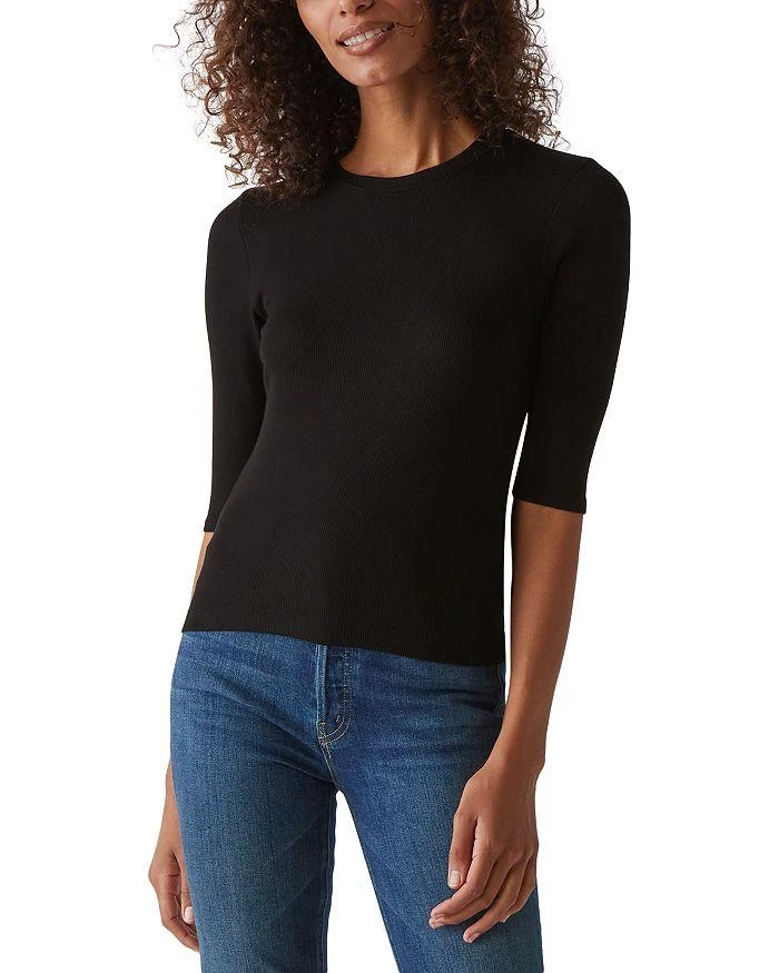 Michael Stars Maeve Elbow Sleeve Crewneck Top 1