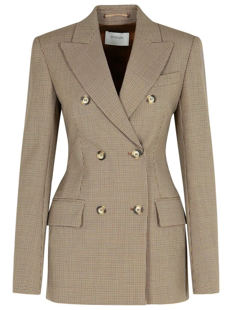 Max Mara ocroma Brown Wool Blend Blazer 1