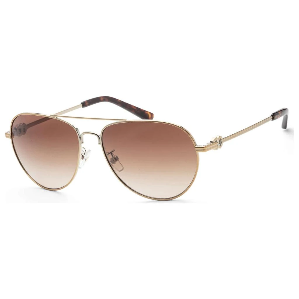 Tory Burch Tory Burch Women's Gold Aviator Sunglasses 1