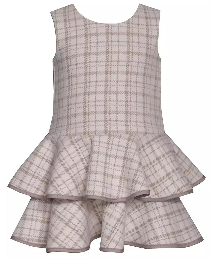Bonnie Baby Baby Girls
 Tiered Plaid Jacket and Dress, 2-Piece Set 2