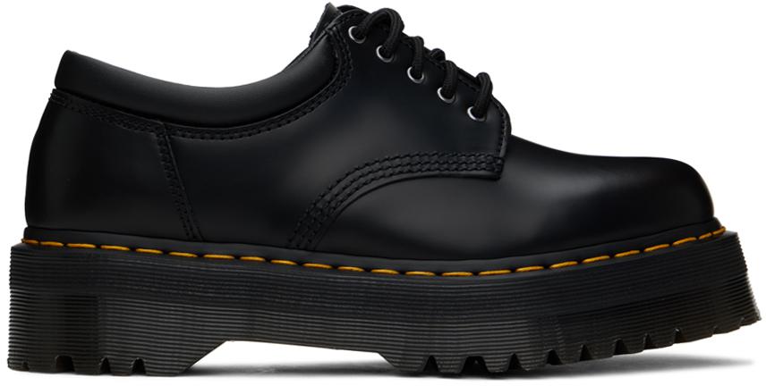 Dr. Martens Black 8053 Leather Platform Derbys
