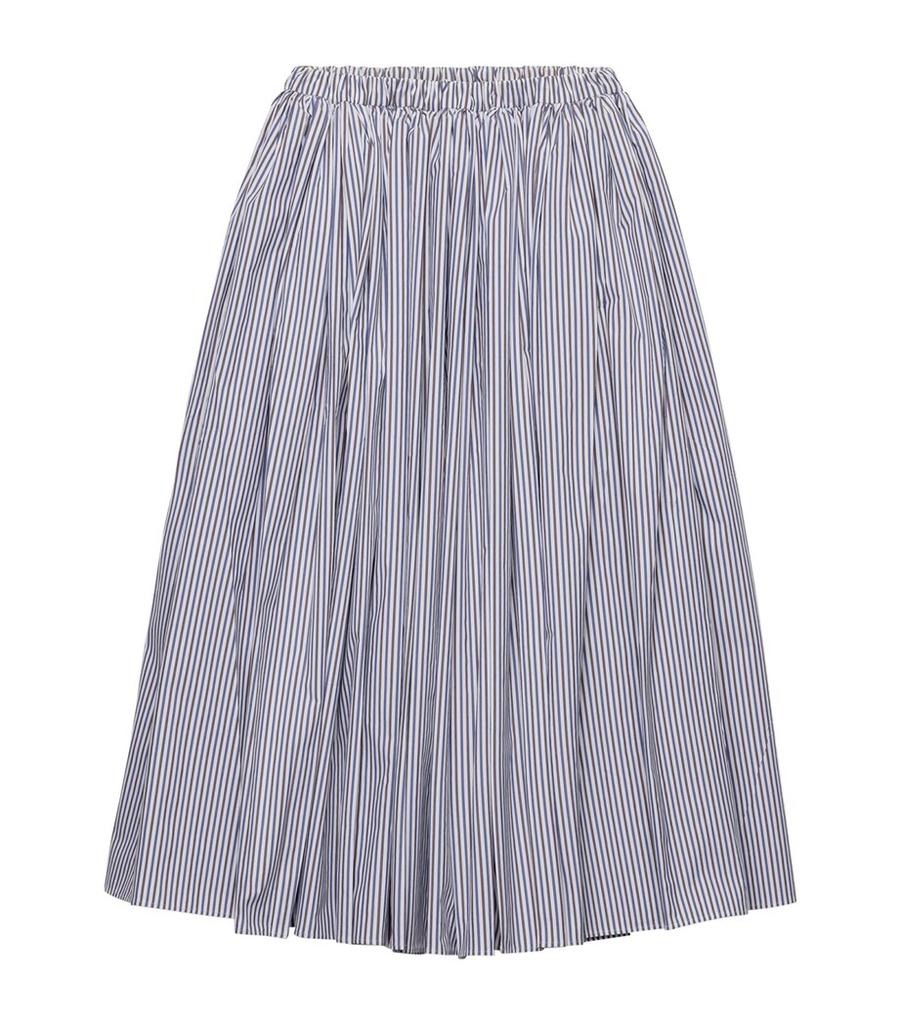 Prada Poplin Stripe Skirt
