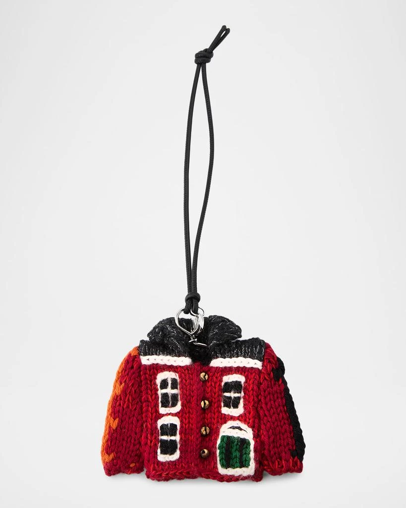 JW Anderson Houde Cardigan Knit Bag Charm