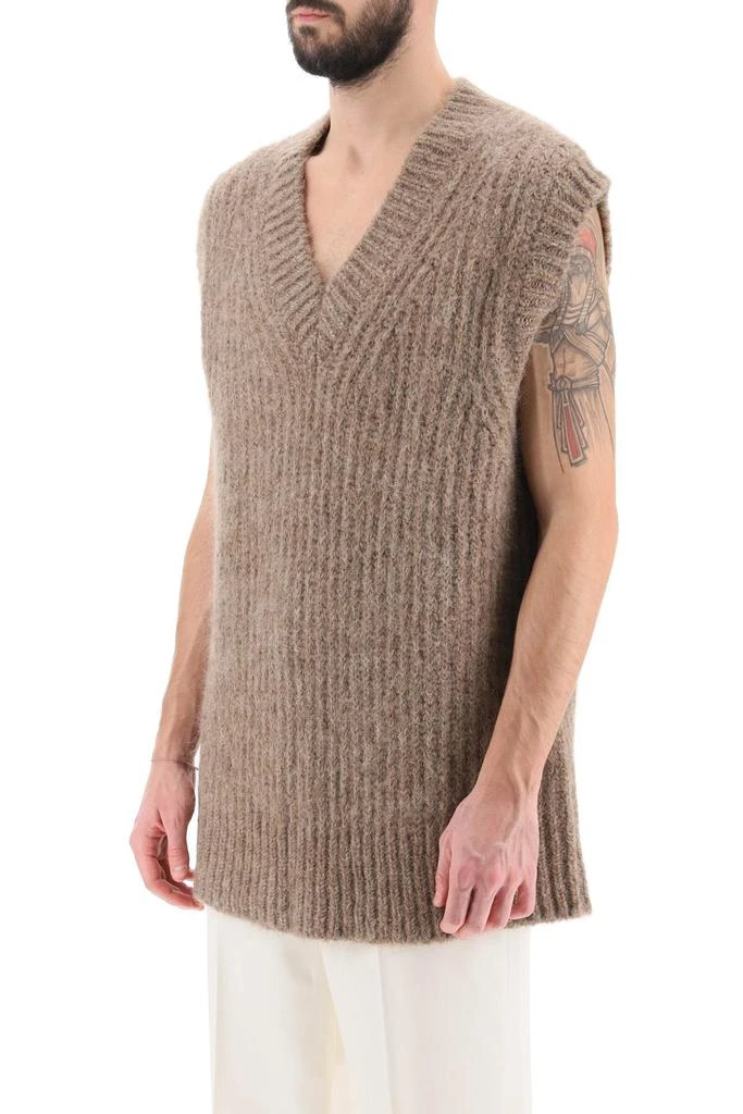 Ami Paris Ribbed Alpaca Sweater Vest 2