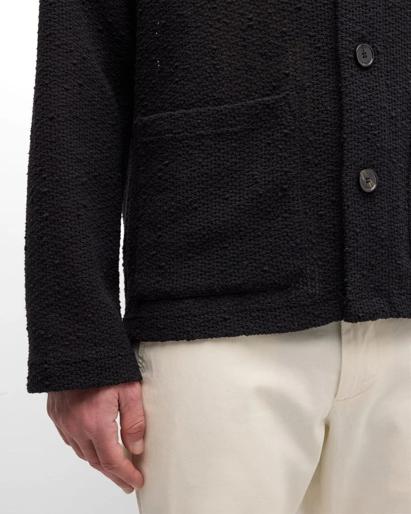 FRAME Men's Crochet Button-Front Jacket 7