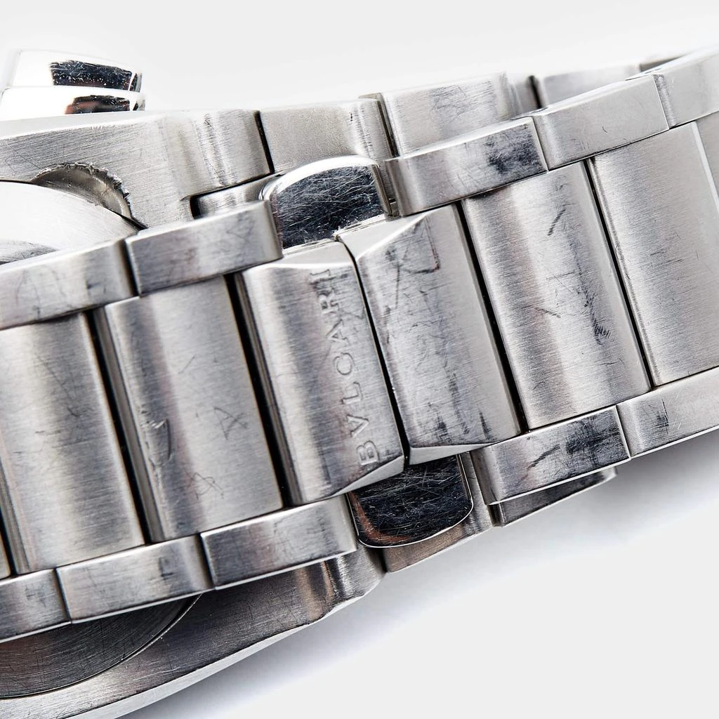 BVLGARI Bvlgari Silver Stainless Steel Ergon EG 35 S CH Men's Wristwatch 35 mm 9