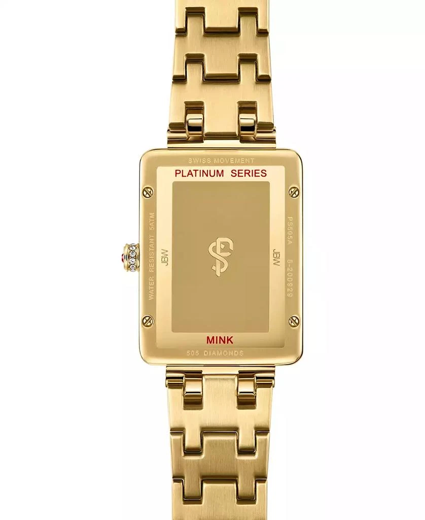 Jbw Women's Mink Platinum Series 18k Gold-plated Stainless Steel Watch, 28mm 2