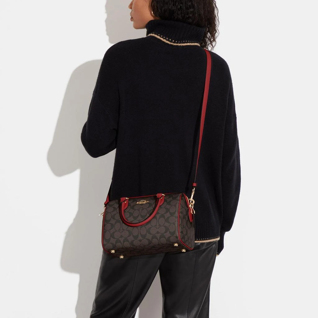Coach Rowan Satchel In Signature Canvas 3