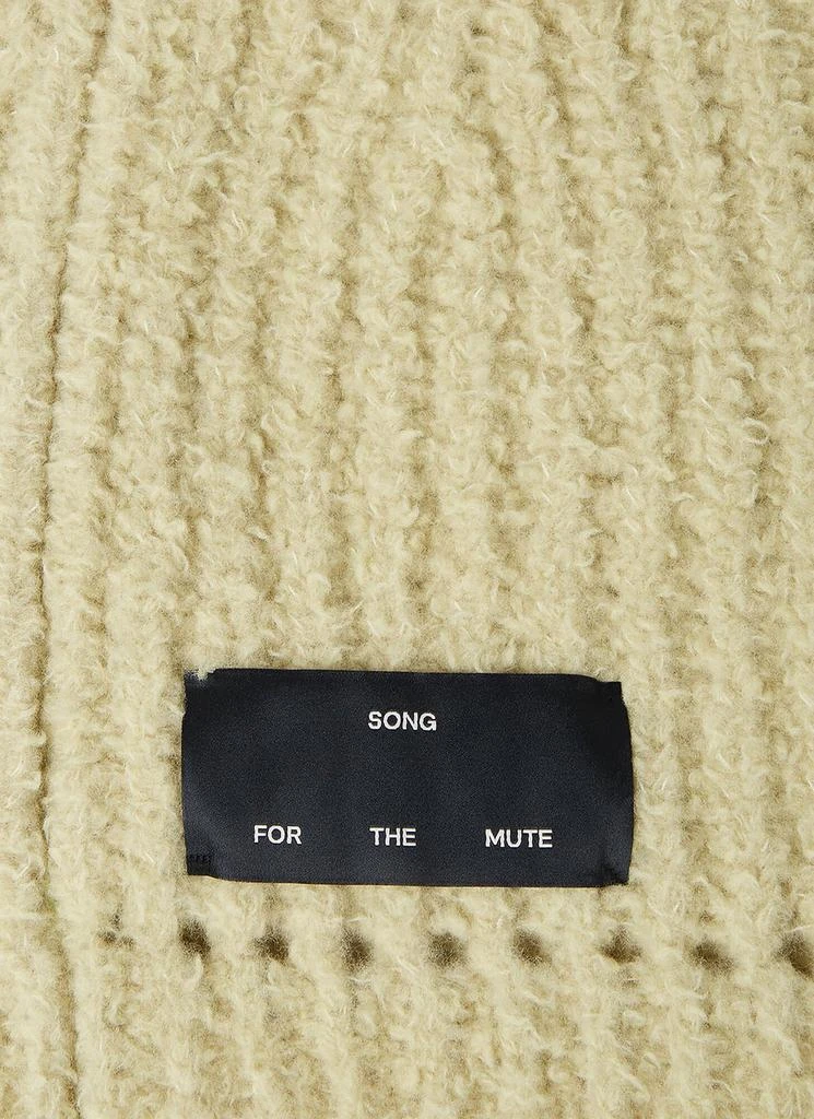 Song for the Mute Song For The Mute Two-Toned Oversized Knitted Balaclava 3