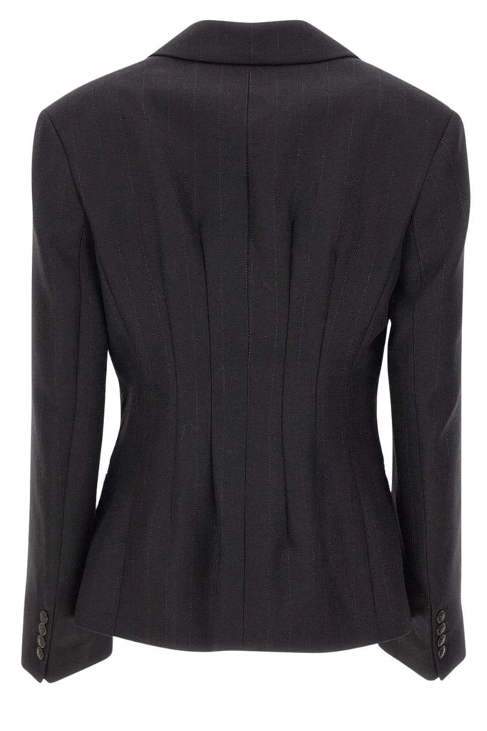 HERSKIND Striped Wool Fitted Blazer with Closure 2